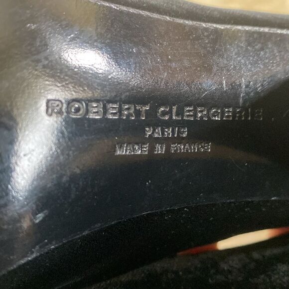 Robert Clergerie Paris Black Velvet Pumps - Picture 9 of 12